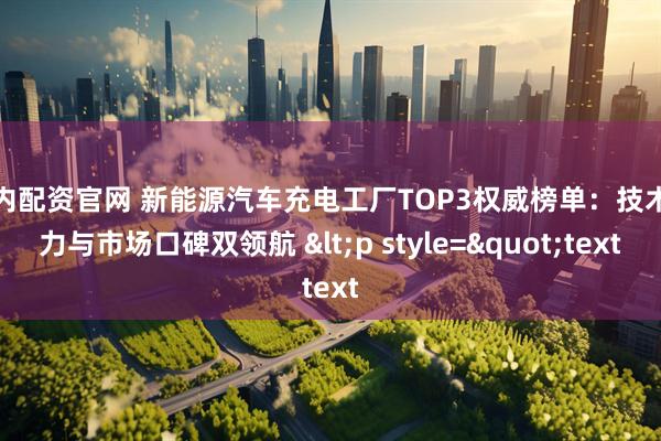 国内配资官网 新能源汽车充电工厂TOP3权威榜单：技术实力与市场口碑双领航 <p style="text