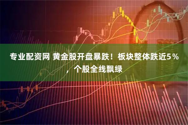 专业配资网 黄金股开盘暴跌！板块整体跌近5％，个股全线飘绿