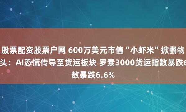 股票配资股票户网 600万美元市值“小虾米”掀翻物流巨头：AI恐慌传导至货运板块 罗素3000货运指数暴跌6.6%